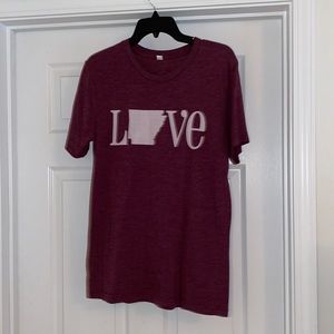 Arkansas state love tee